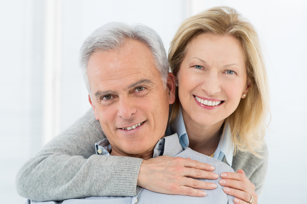 smiling senior couple